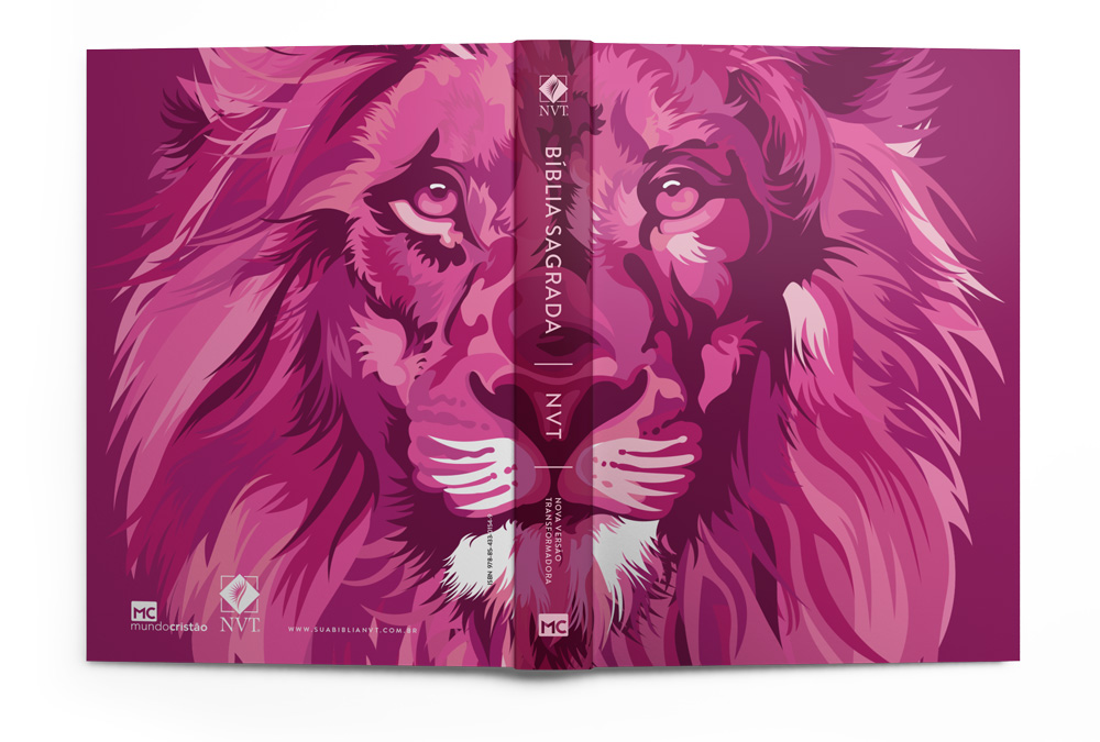Bíblia SuaNVT - Lion Colors Pink